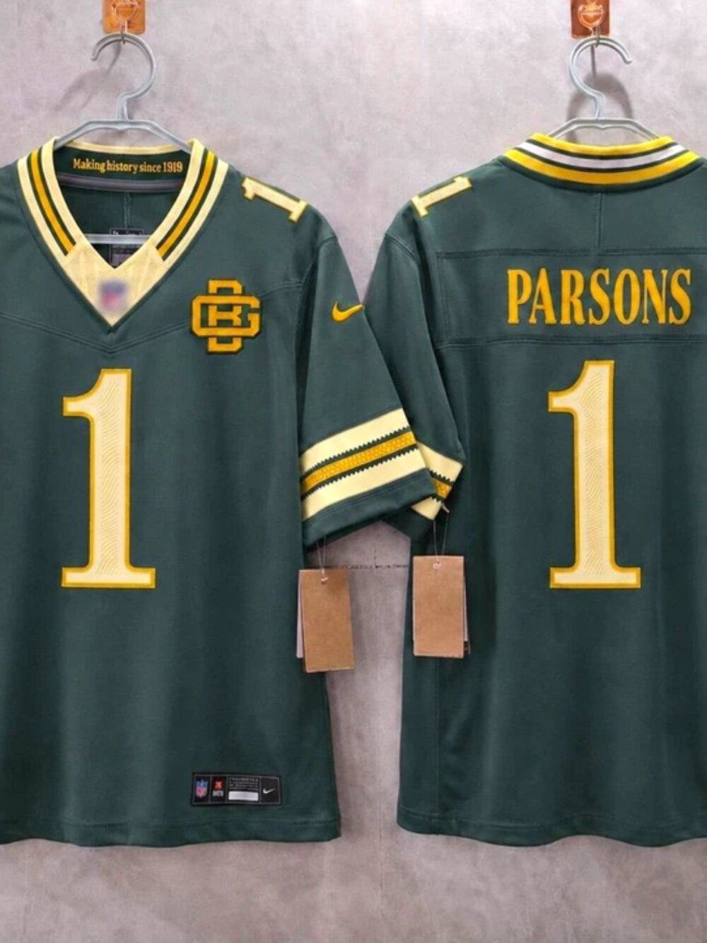 Micah Parsons Stitched Green Jersey Vapor